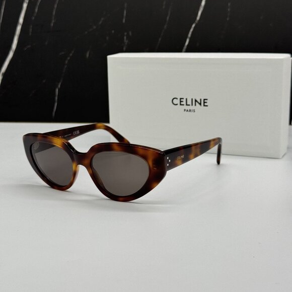 NEW CELINE CL40286I 53A HAVANA GRAY SUNGLASSES CELINE - Picture 1 of 9